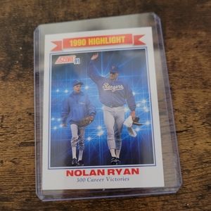 1991 Score Nolan Ryan Baseball Card | 300 Career Victories